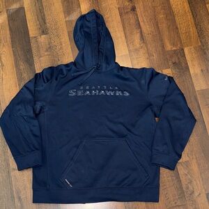 Men's Navy NFL Seattle Seahawks Pullover Hoodie (men’s size XL)